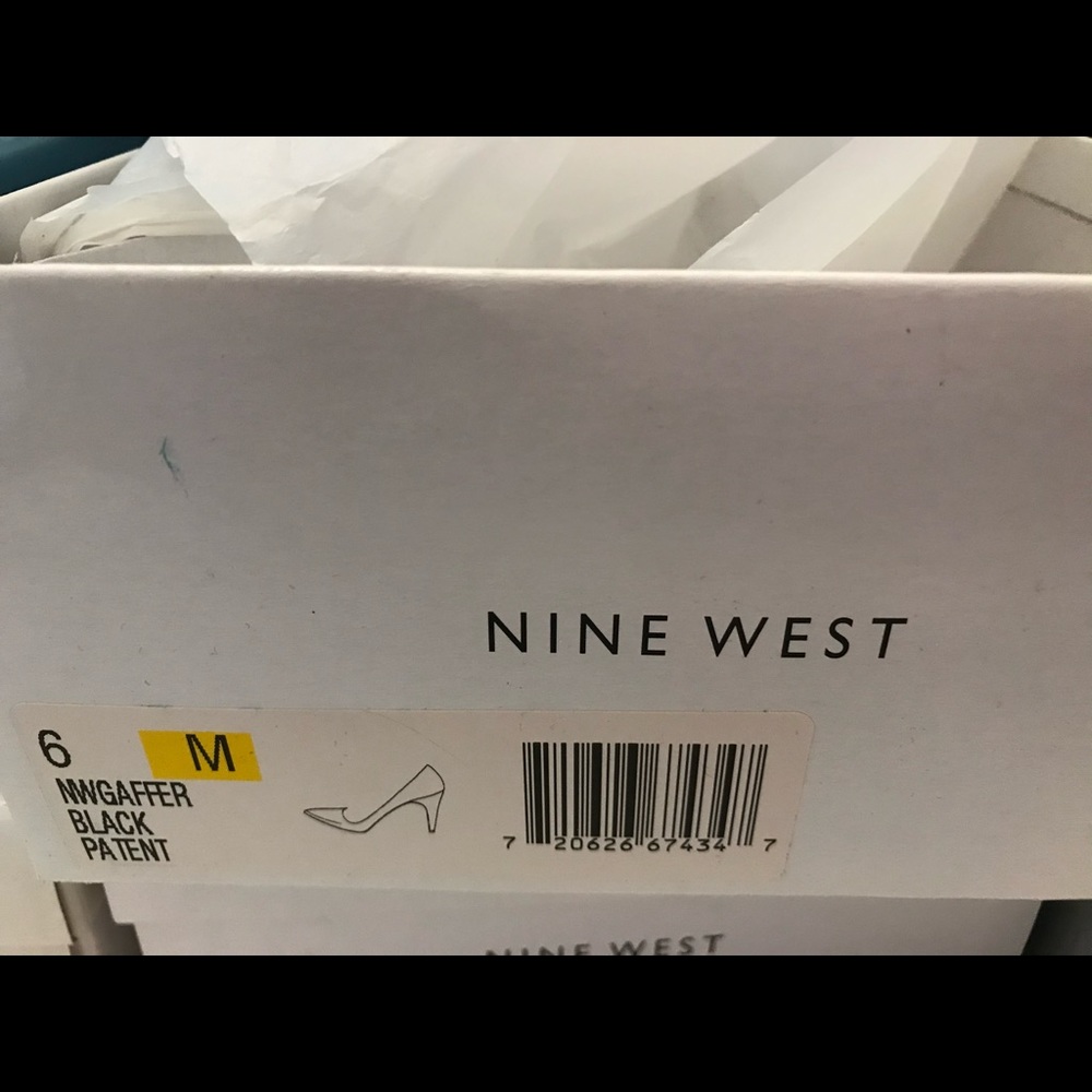 Nine West Black Patent Leather Heels